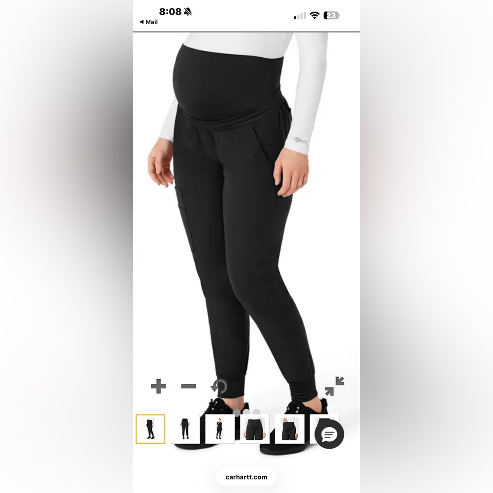 Carhartt Black Maternity scrubs
